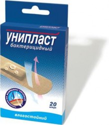 Лейкопластырь бактерицидный Унипласт влагостойкий р. 1.9смх7.2см 8 шт.